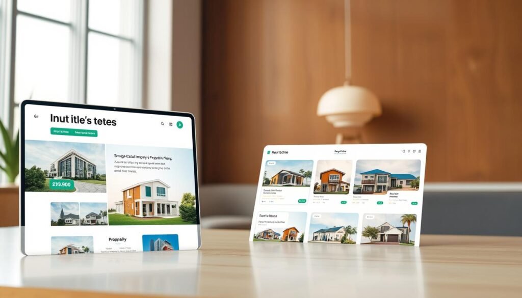 Real estate website design