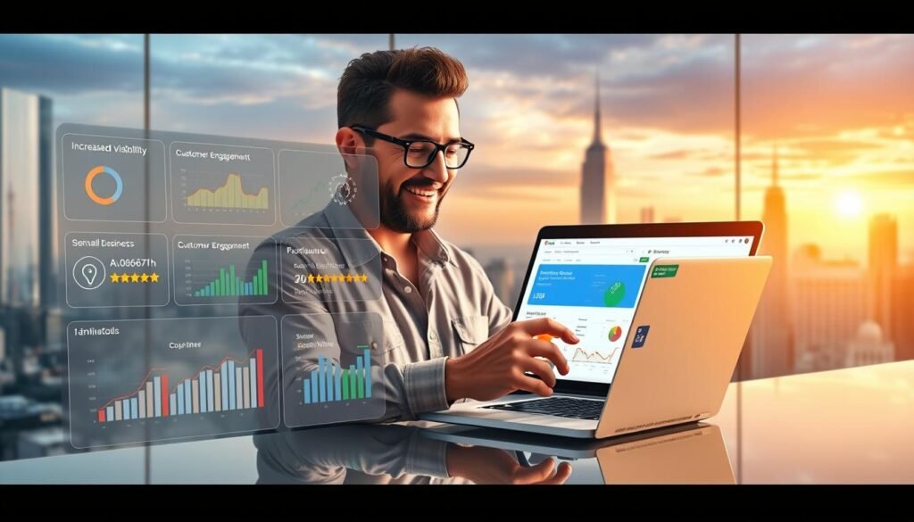 how to earn using Google business profile to offer the service to small company